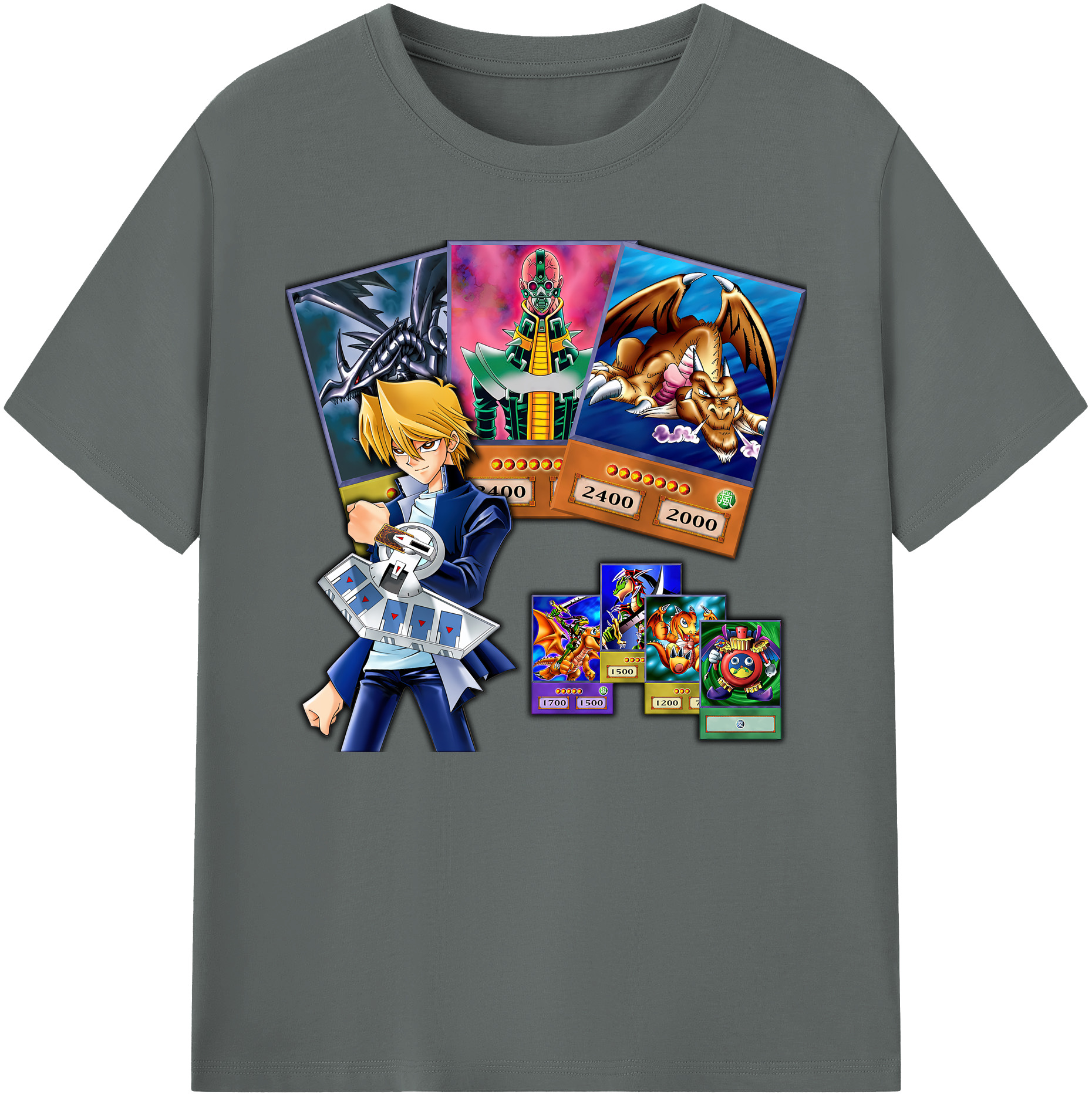 （画像用） 遊☆戯☆王 Yu-Gi-Oh! 綿100％ メンズ半袖Tシャツ｜肌触りやわらか＆通気性